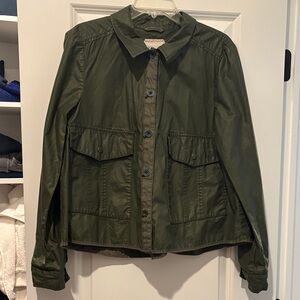 Classic Olive Utility Jacket for Women